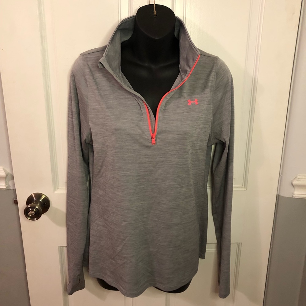 Under Armour women’s gray size medium 1/4 zip shirt. - Picture 1 of 6